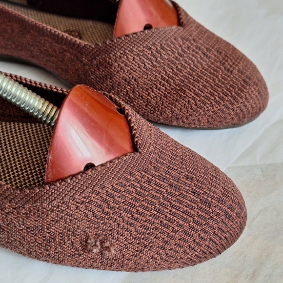 Rothy’s Retired Truffled Python Round Toe Flats Size 8.5 - Picture 3 of 16